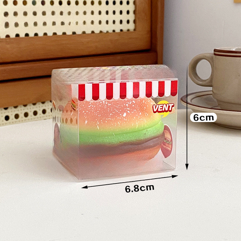 Wholesale Creative Plastic Burger Stress Reducing Toys