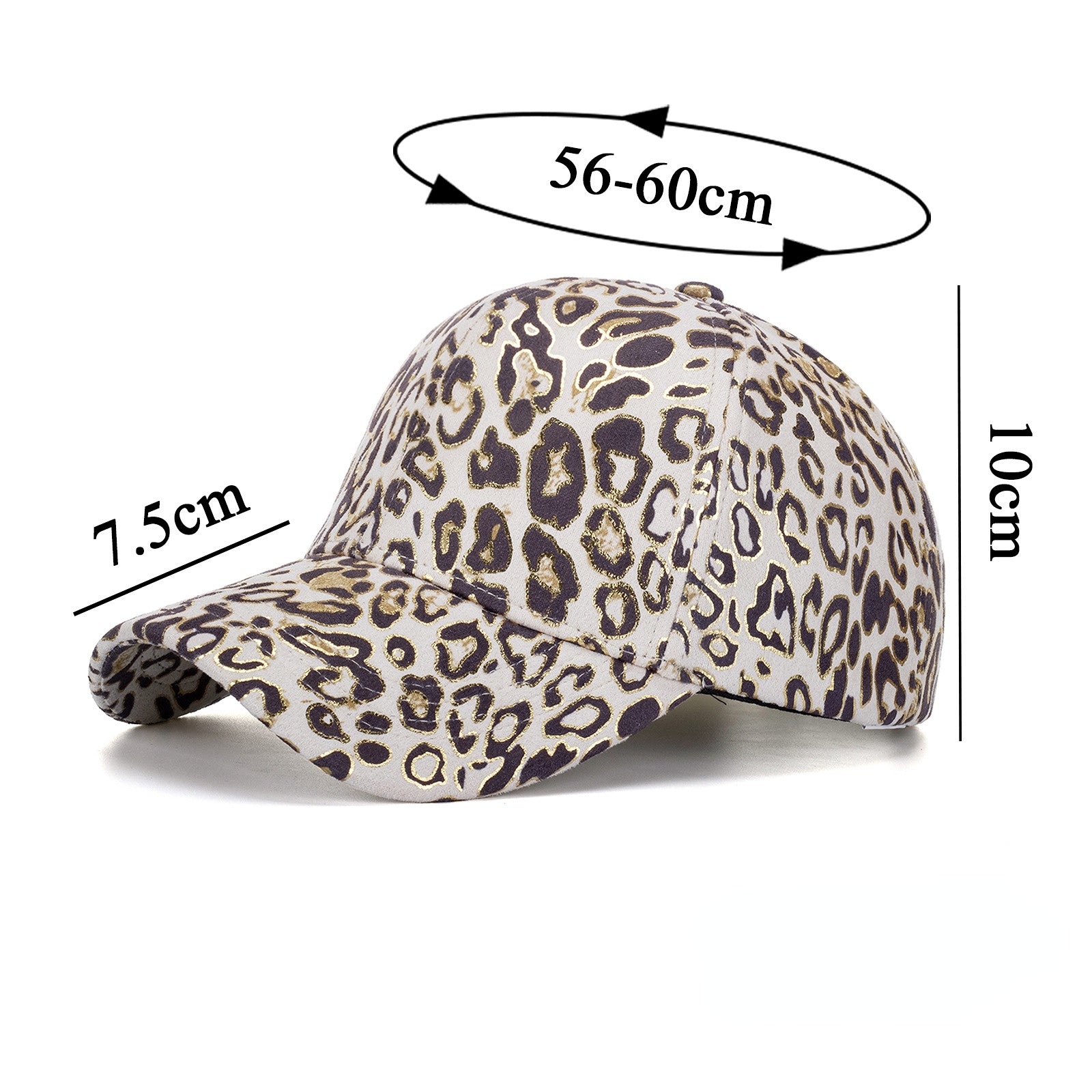 Wholesale Bronzing Leopard Nylon Baseball Cap