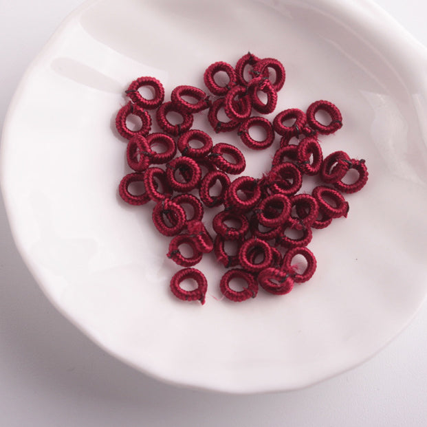 Wholesale 5×6mm Pineapple Knot Coil Nylon Thread Beads