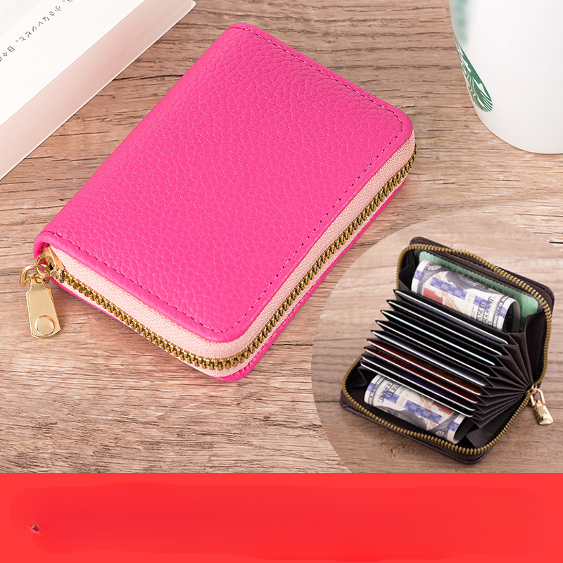 Wholesale PVC Lychee Pattern Organ Card Holder