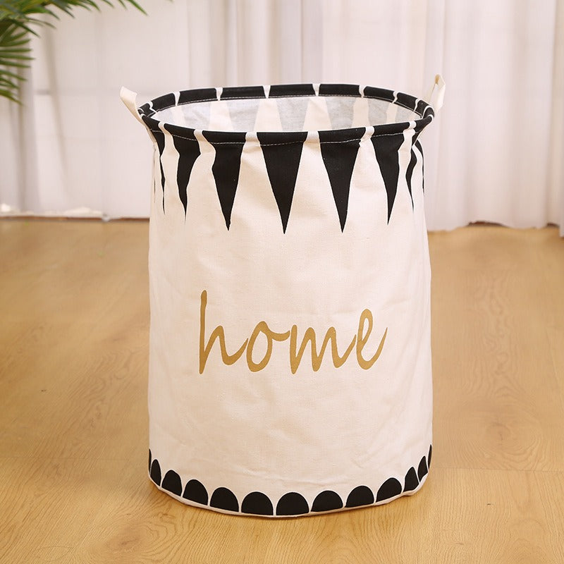 Wholesale Cotton and Linen Dirty Clothes Basket Storage Bucket