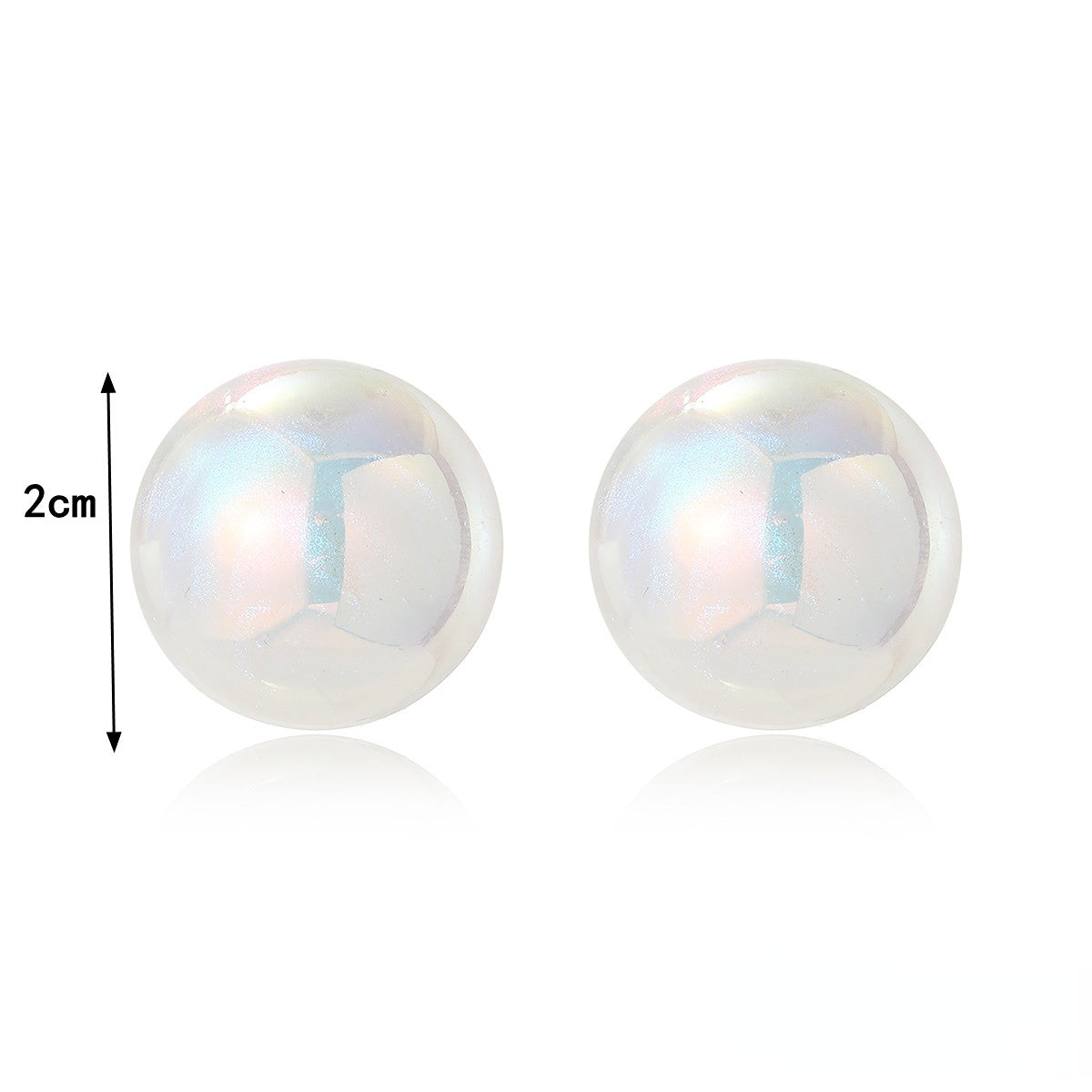 Wholesale Mermaid Heart Pearl Alloy Ear Studs