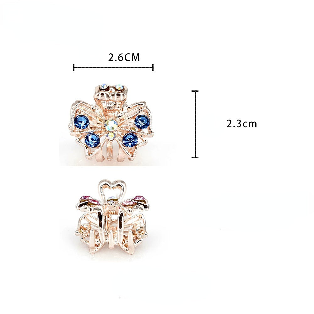 Venta al por mayor Pinza de pelo de aleación de nudo de lazo de diamante