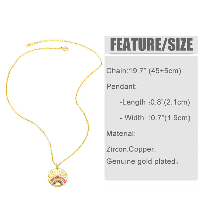 Wholesale Necklace Copper-plated 18K Gold Zircon OLY-NE-AS009