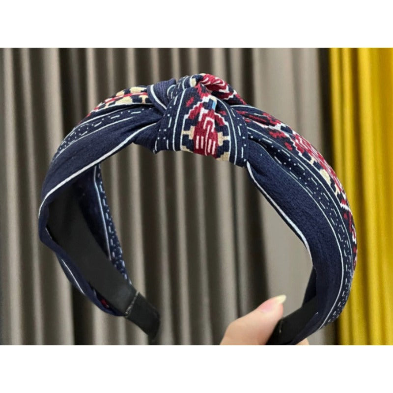 Wholesale Fabric Wide Edge Cross Knot Headband