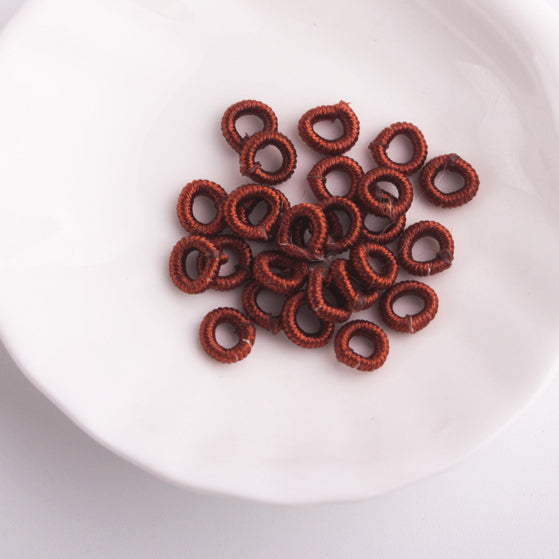 Wholesale 5×6mm Pineapple Knot Coil Nylon Thread Beads