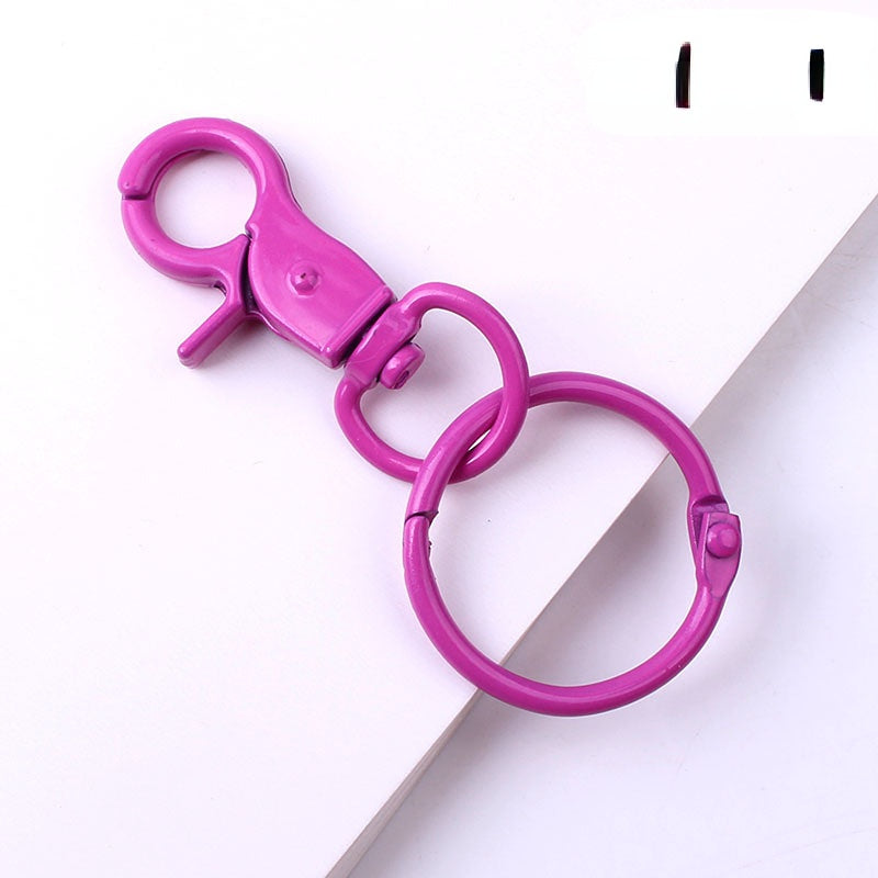 Wholesale Color Baking Paint Lobster Zinc Alloy Keychains