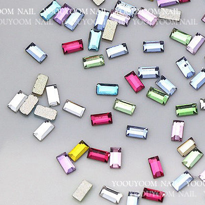 Wholesale 100PCS/Pack 6MM Glass Flat Nail Diamond Beads