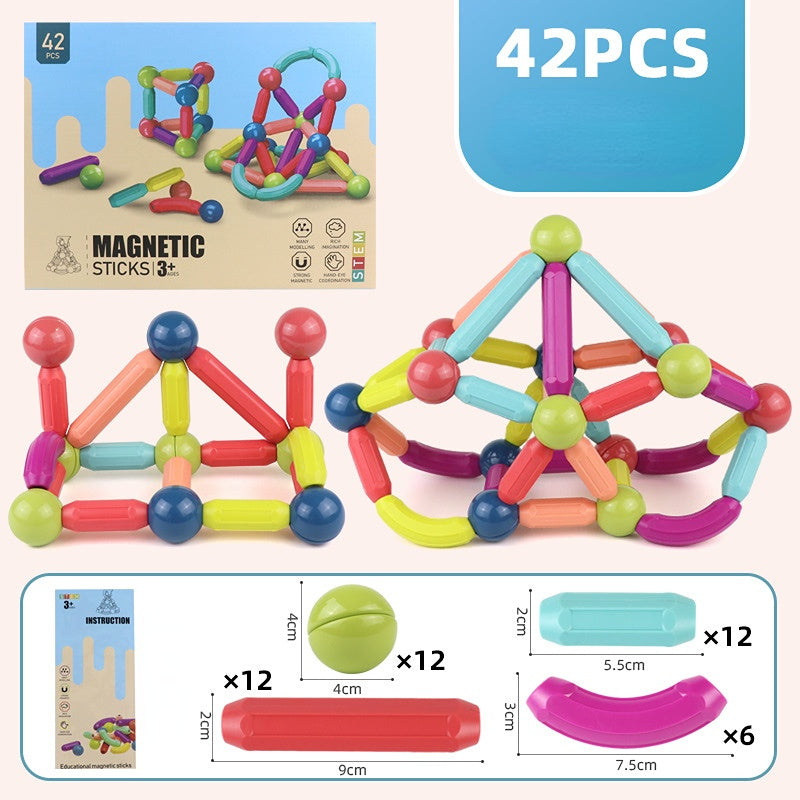 Los bloques huecos magnéticos al por mayor del palillo ensamblaron el metal del JUGUETE de los juguetes