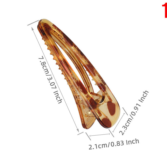 Wholesale Hollow Water Drop Plastic Hair Clips