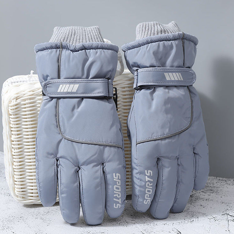 Wholesale Waterproof Plush Thickened Ski Gloves