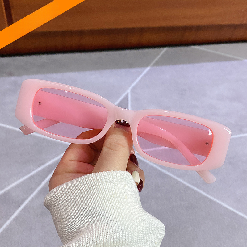 Wholesale PC Square Small Frame Colored Fruit Jelly Sunglasses