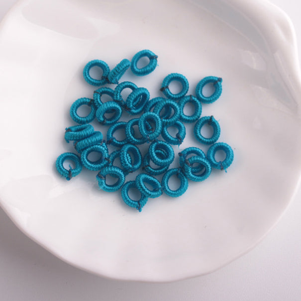 Wholesale 5×6mm Pineapple Knot Coil Nylon Thread Beads