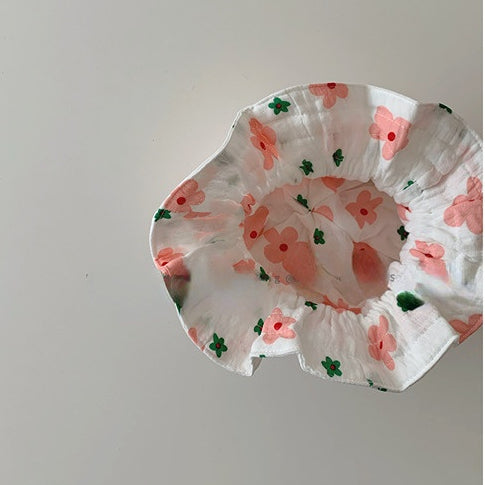 Wholesale Cotton Card Cute Fruit Print Bucket Hat