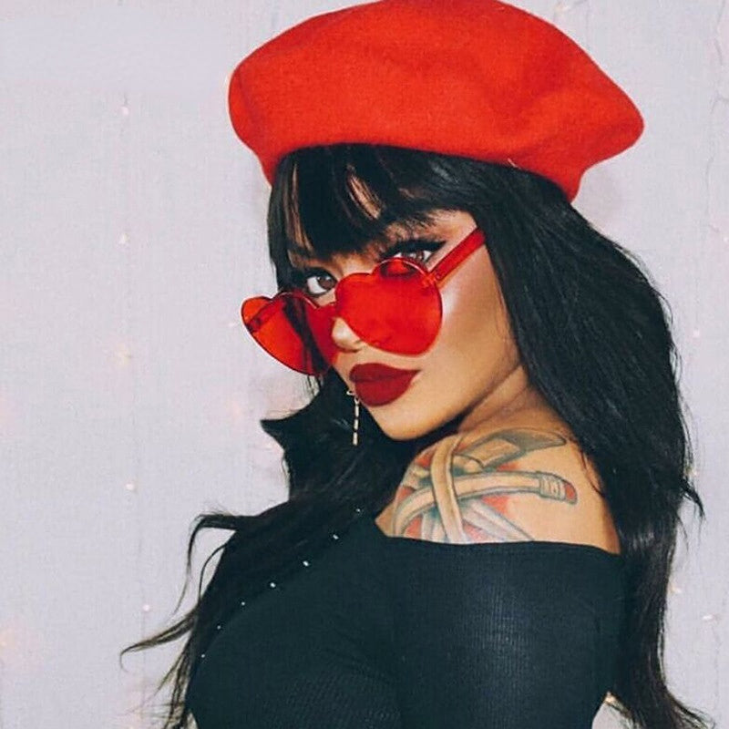 Venta al por mayor Gafas de sol sin marco divertidas para damas PC