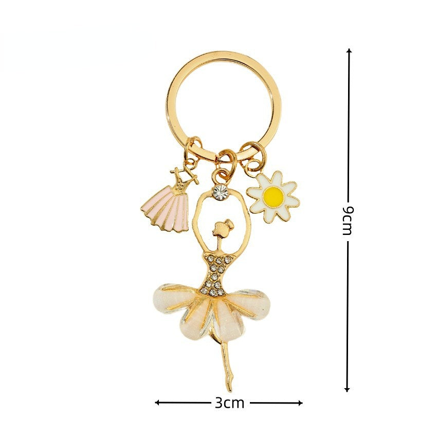 Wholesale Alloy Dancing Girls Alloy Key Chain