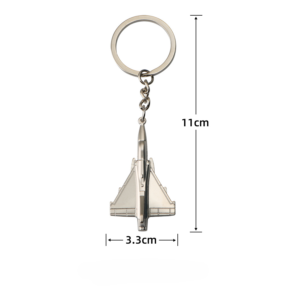 Modelo de avión al por mayor llavero de metal