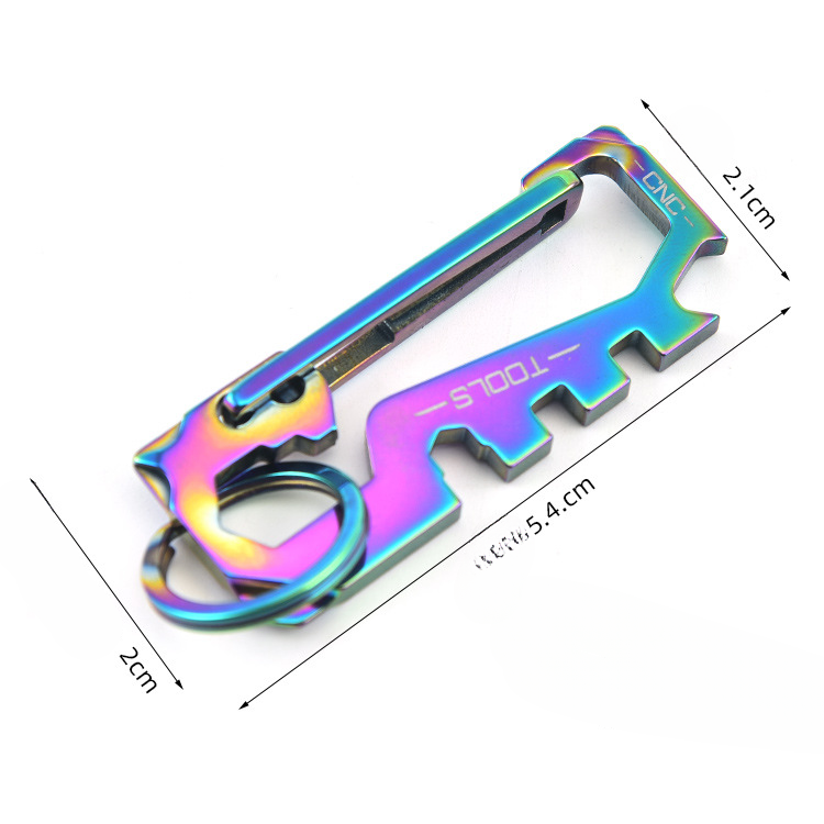 Wholesale Stainless Steel Outdoor Mountaineering Keychain