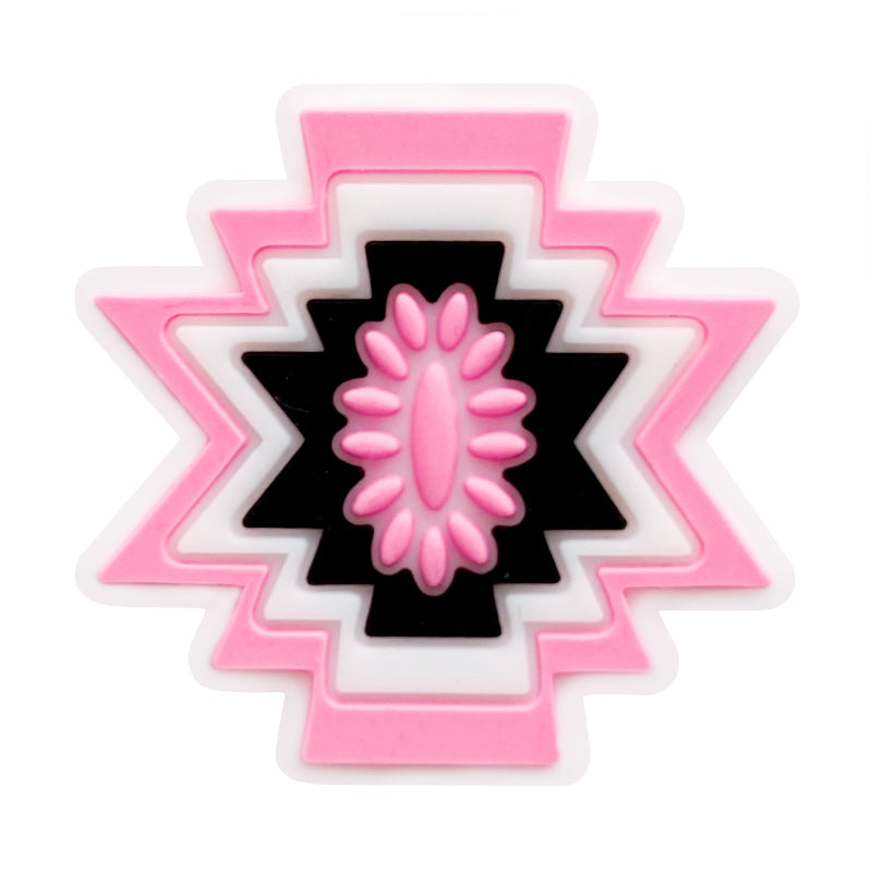 Wholesale 10pcs Aztec Western Style Silicone Focal Beads