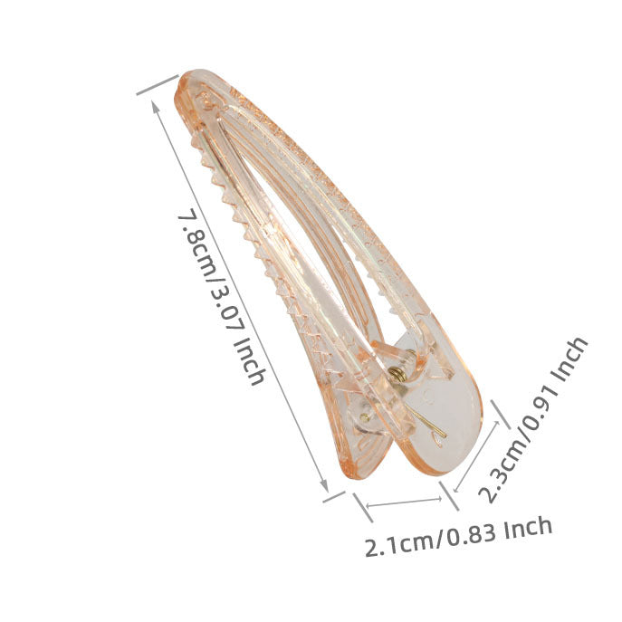 Wholesale Hollow Water Drop Plastic Hair Clips