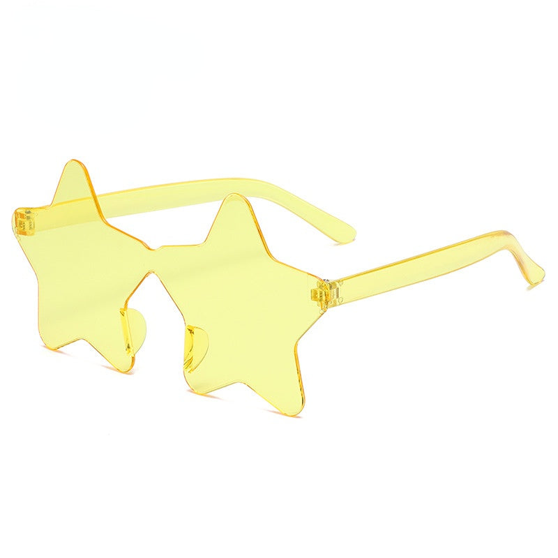 Wholesale Kids Frameless Pentagram Plastic Sunglasses
