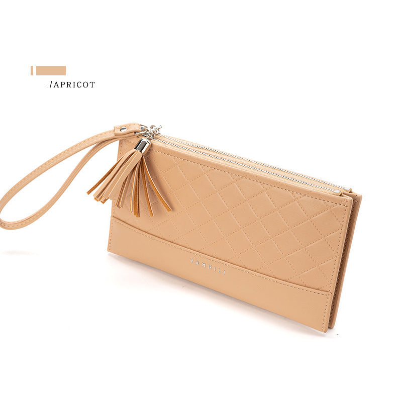 Comercio al por mayor portátil de gran capacidad Long Rhombus Wallet Ladies OLY-WT-YS004