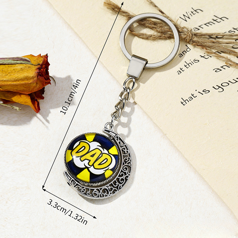 Keychanes de metal rotatables del Día del Padre al por mayor