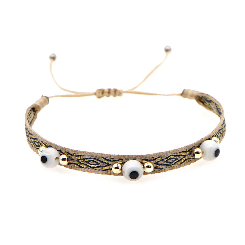 Venta al por Mayor Pulsera Cristal Vintage Español Étnico Arte Bohemio OLY-BT-GBH005