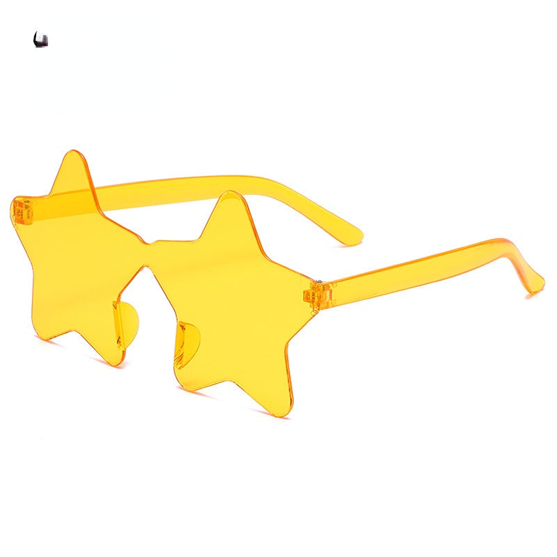 Wholesale Kids Frameless Pentagram Plastic Sunglasses