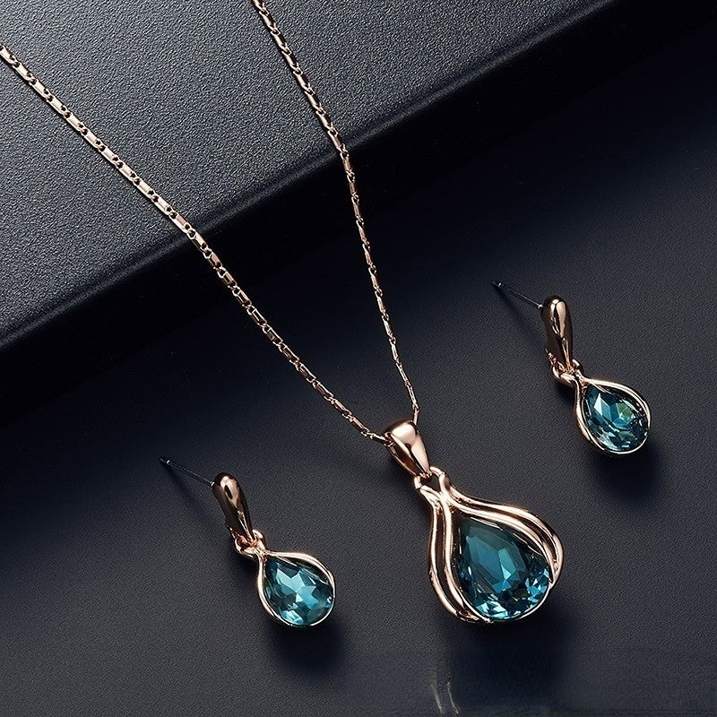 Wholesale Drop Shape Alloy Earrings Jewelry Set