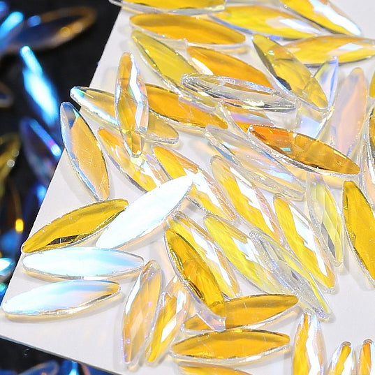 Wholesale 50PCS 6MM Aurora Glass Nail Diamond Beads