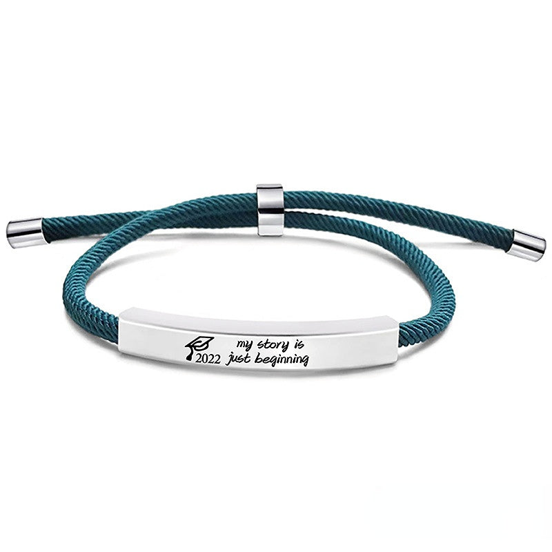 Venta al por mayor pulsera de acero inoxidable de graduación