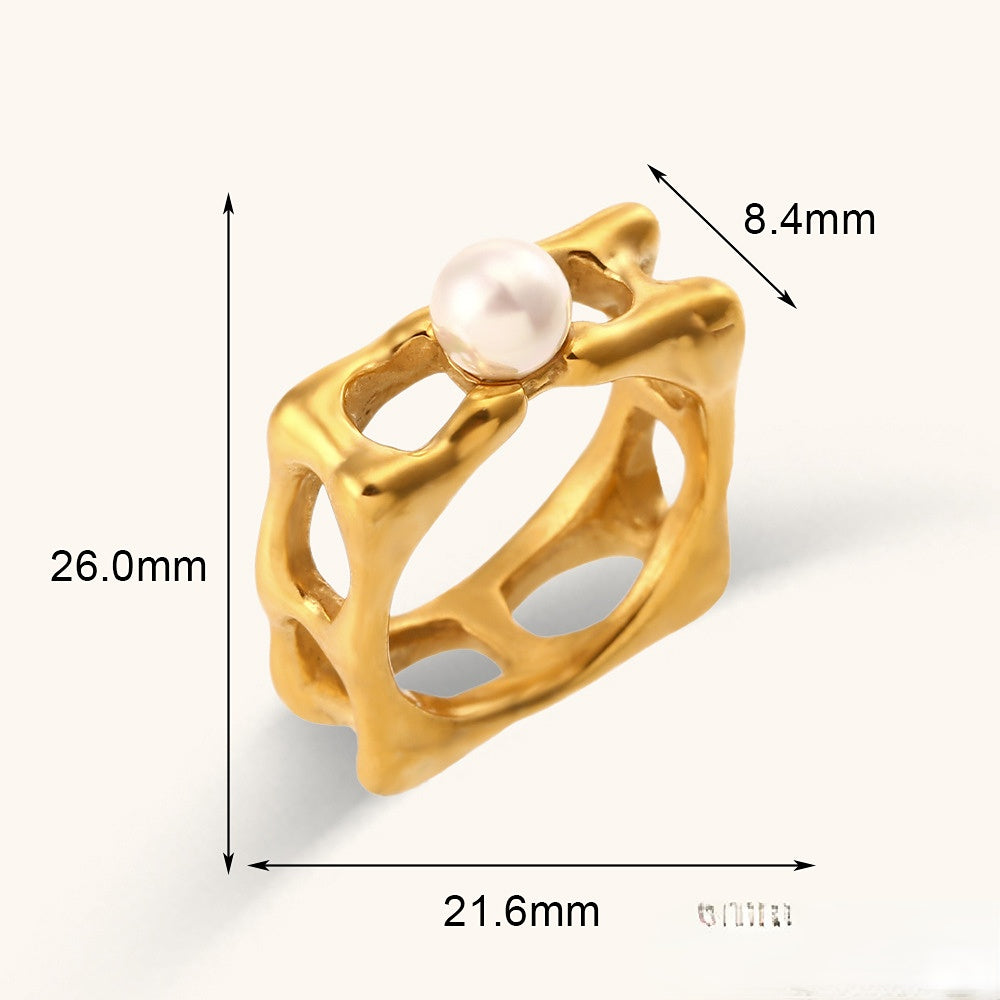 Wholesale Skeleton Gold Plated Stainless Steel Rings