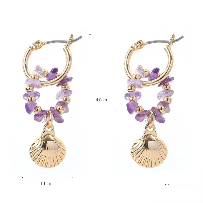 Pendientes De Aro De Aleación Con Cuentas A Mano al por mayor