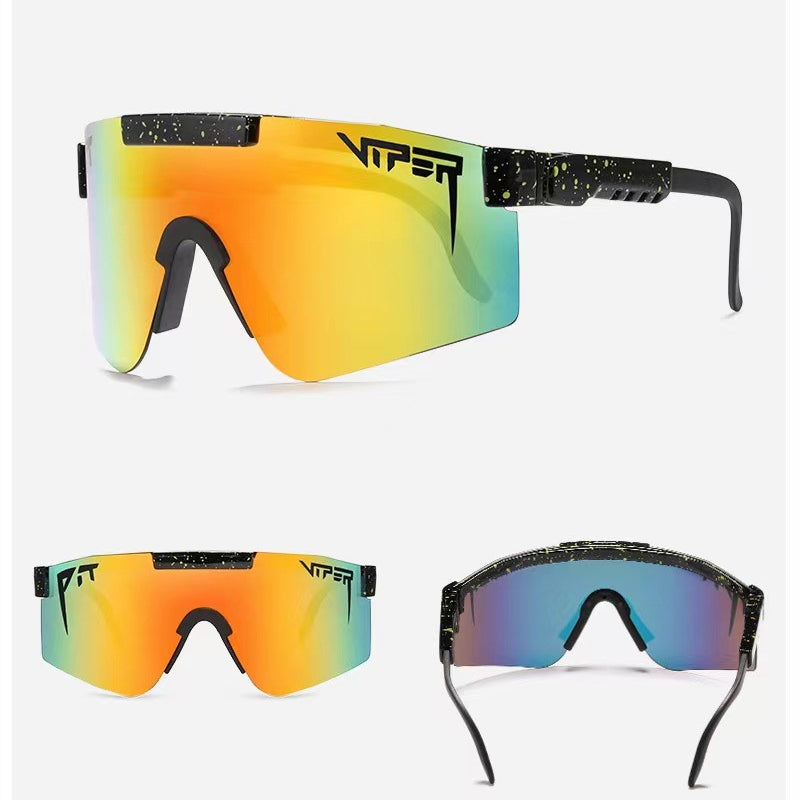 Wholesale PC Large Frame Colorful Cycling Sunglasses 12pcs