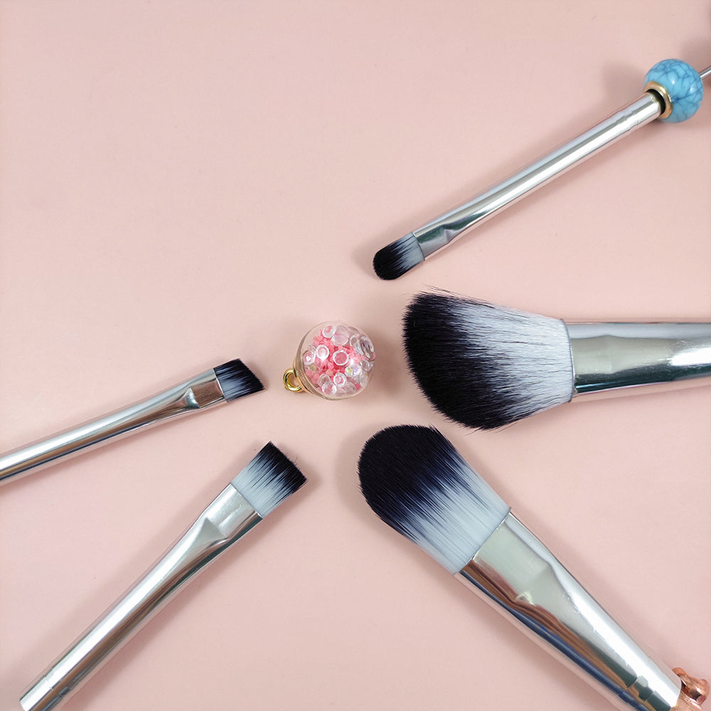 Wholesale Beadable Makeup Brush Pole 3.15 inches Set DIY for Beaded