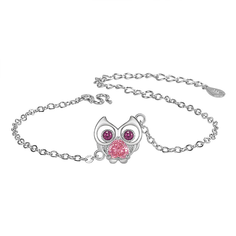 Venta al por mayor Pulsera Cobre Lindo Dulce Búho Pulsera OLY-BT-DSL005