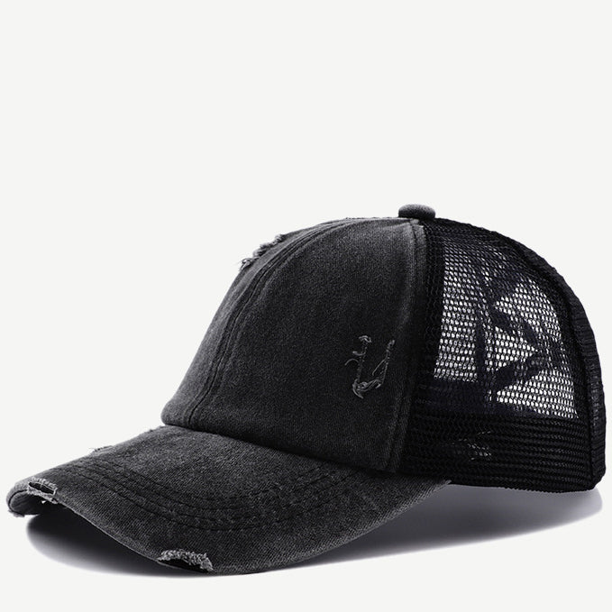 Wholesale Cotton Leopard Camouflage Ponytail Baseball Cap