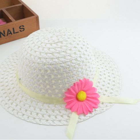 Wholesale Kids Sunflower Straw Hat