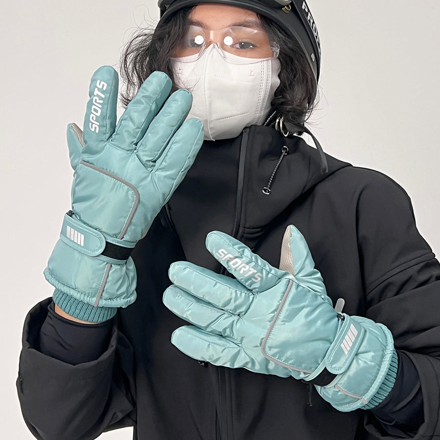 Wholesale Waterproof Plush Thickened Ski Gloves