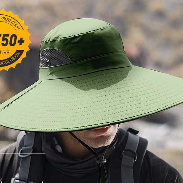 Wholesale polyester fiber UV protection bucket hat black camouflage