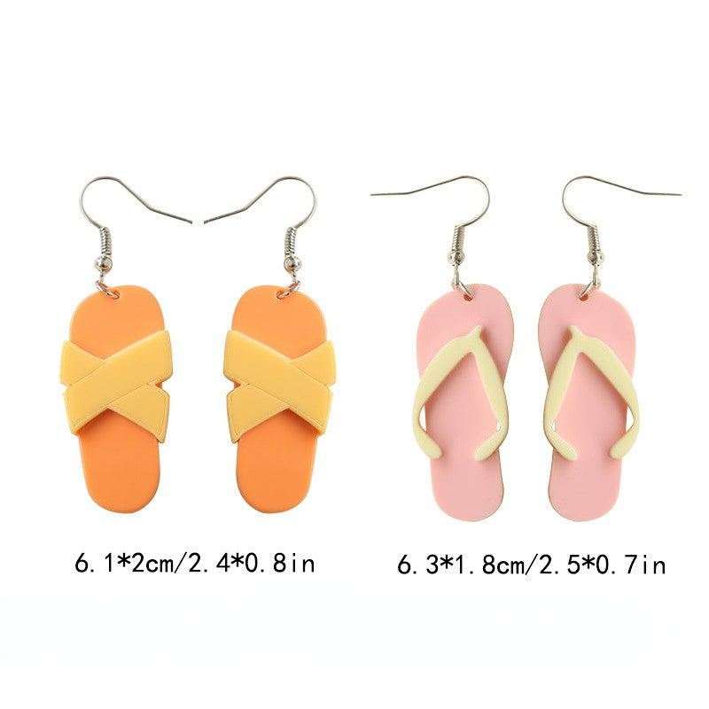 Wholesale Slippers Acrylic Earrings