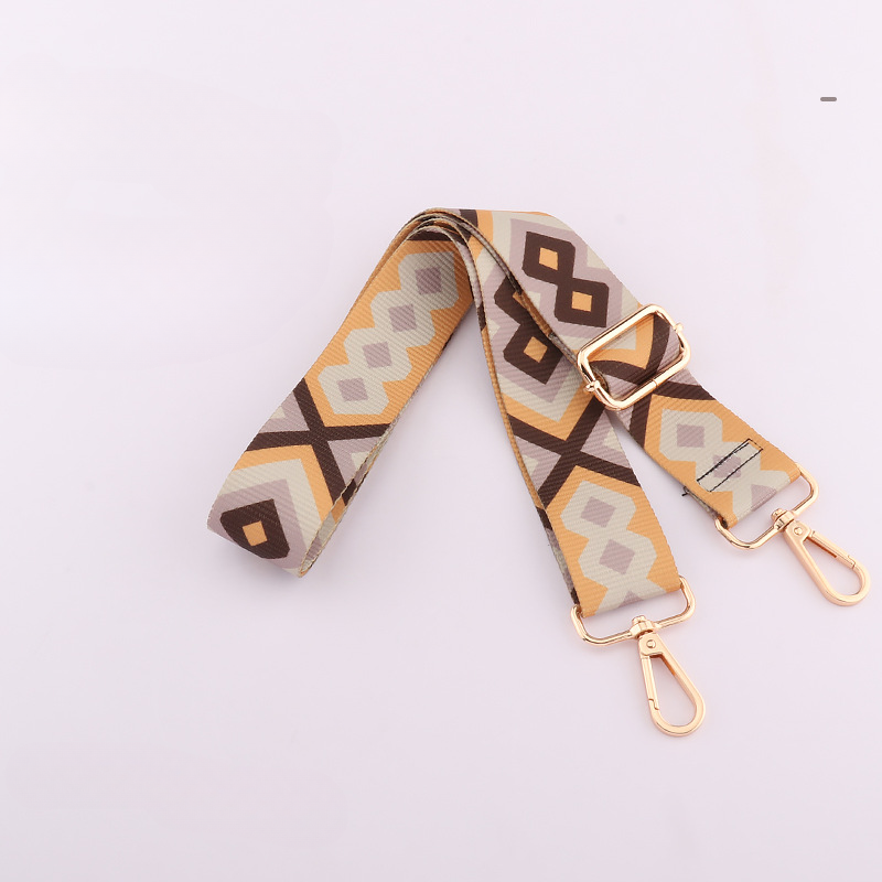 Wholesale Nylon Color Stripe 38mm Adjustable Shoulder Strap