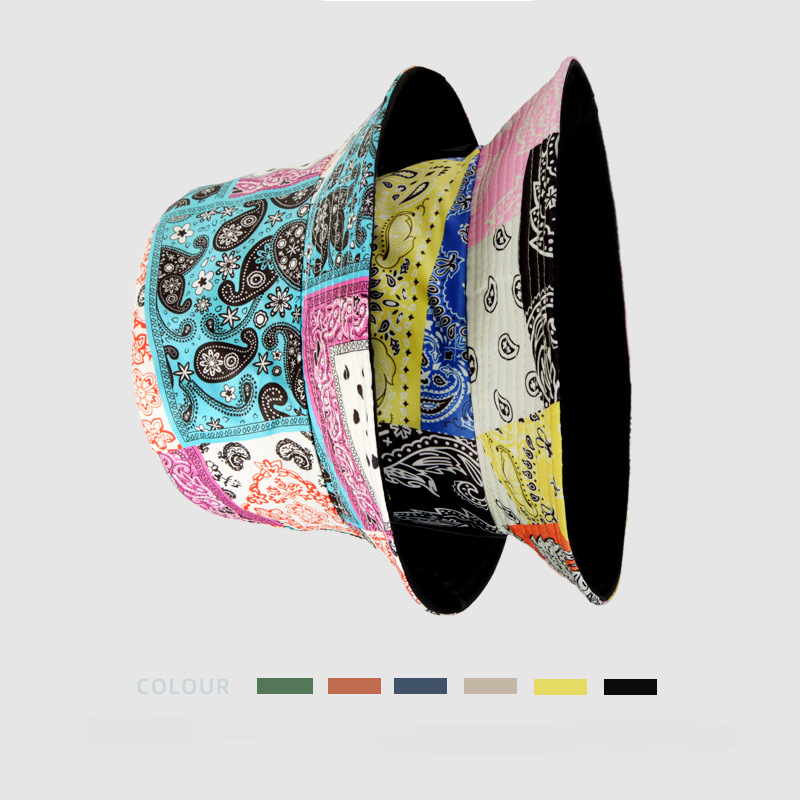 Wholesale Polyester Sunscreen Hat Sunshade Printed Bucket Hat