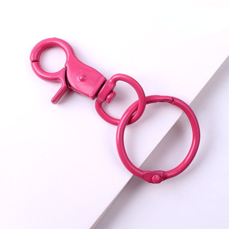 Wholesale Color Baking Paint Lobster Zinc Alloy Keychains