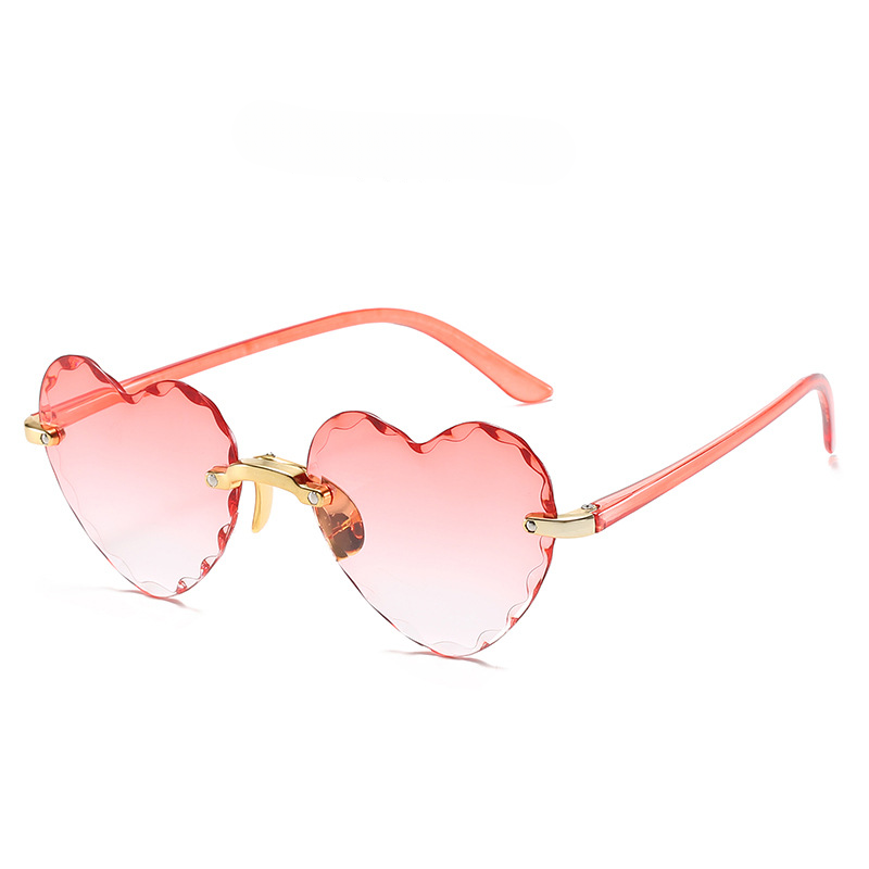 Wholesale PC Frameless Cut Edge Love Sunglasses