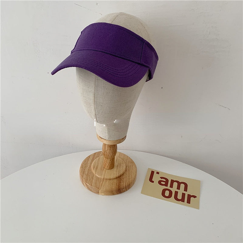 Wholesale Cotton Solid Color Running Empty Top Hat