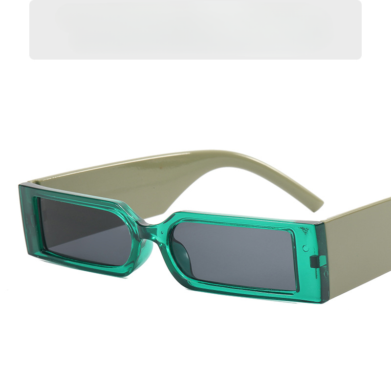 Wholesale PC Small Frame Retro Square Wide Leg Sunglasses