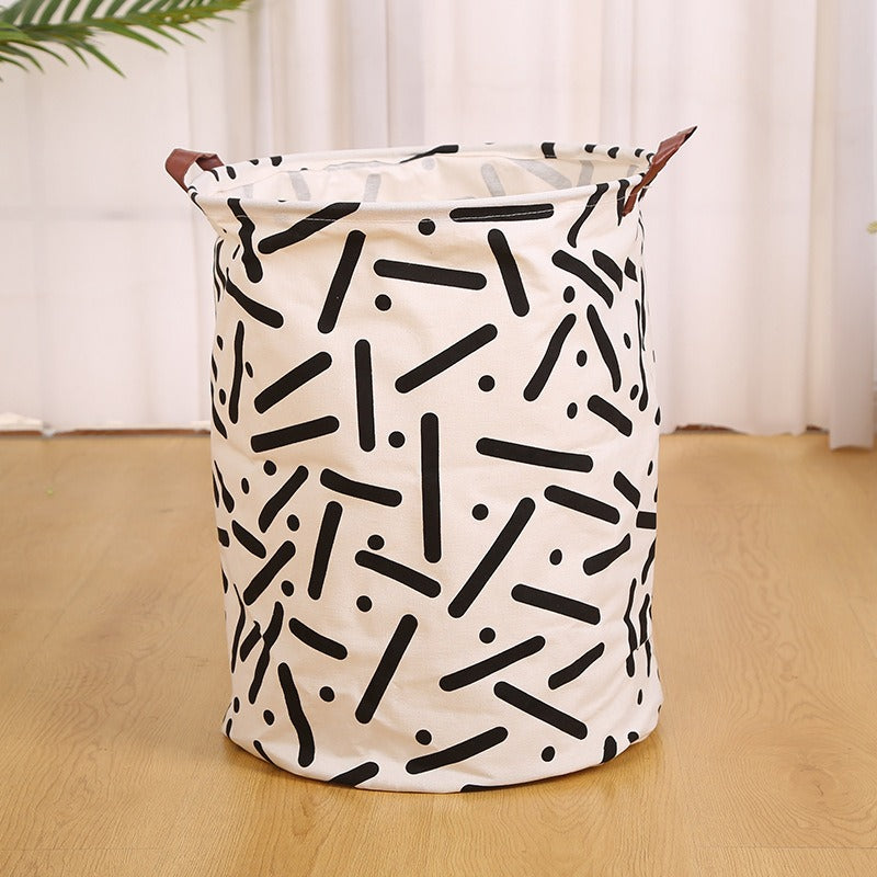 Wholesale Cotton and Linen Dirty Clothes Basket Storage Bucket
