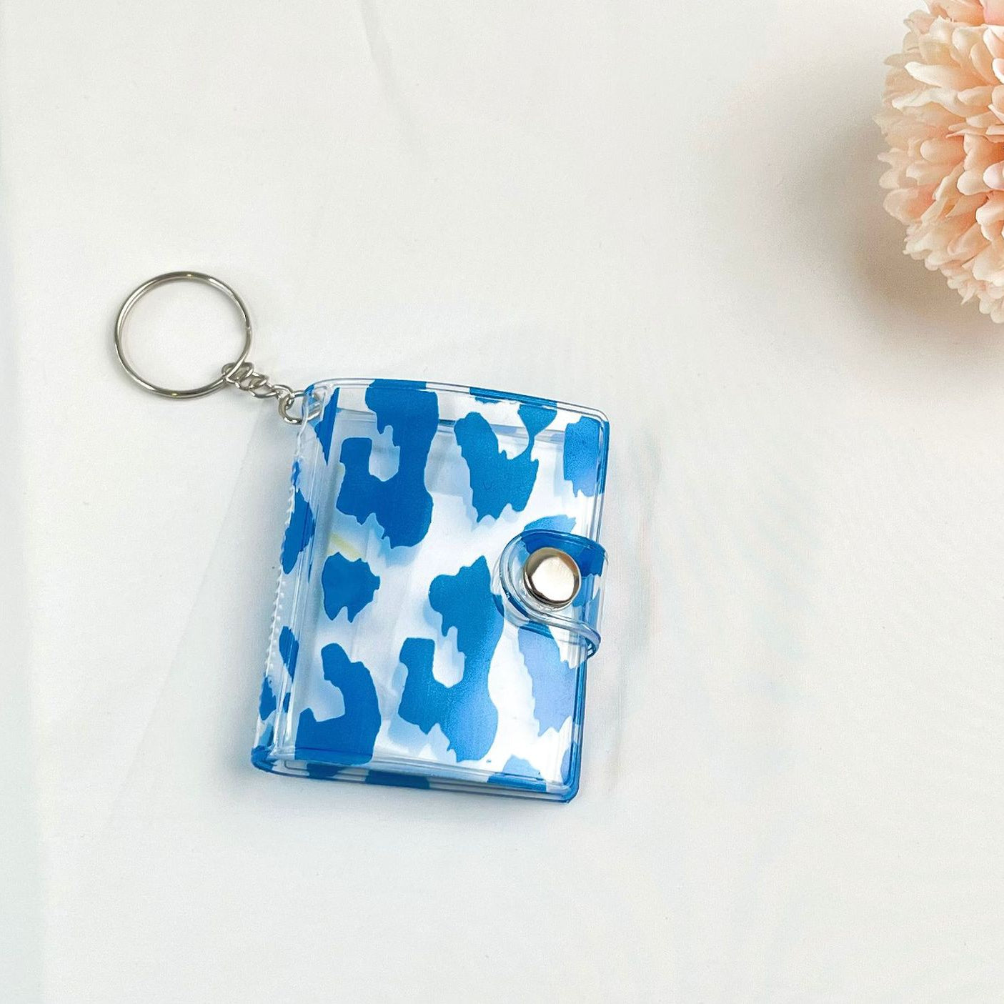 Wholesale 2-inch Leopard Print mini Album Plastic Keychains